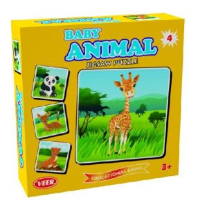 Jigsaw Baby Animals Educational Intellectual Brainy Puzzle