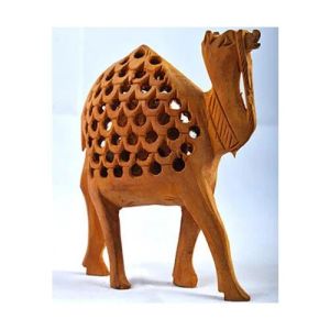Wood Carved Camel