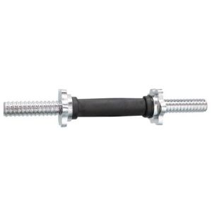 DUMBBELL BAR WITH RUBBER HANDLE