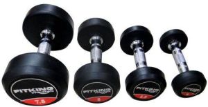 RUBBER COATED ROUND DUMBBELL