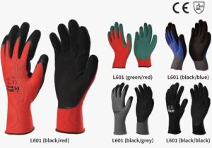 Nylon or Polyester Gloves with Sandy Latex Coating (sandy-grip)