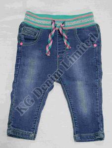 Blue Stretched Baby Denim Jeans