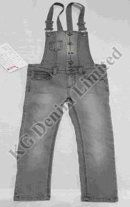 Grey Denim Dungaree