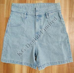 Ladies Denim Blue Short