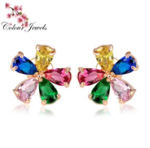 Cubic Zircon Stud Earrings