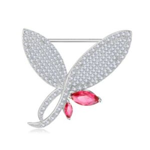 Platinum Plated Brooch