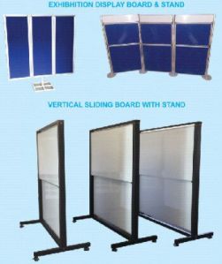 Exhibition display board with stand