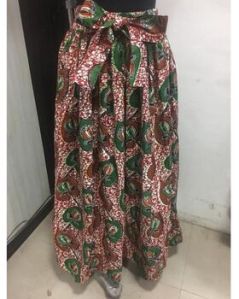 African print skirt