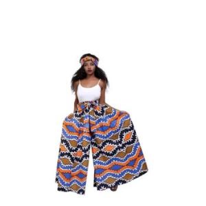 African wax print palazzo