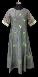 CHANDERI SILK DRESS