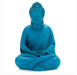 Blue Delight Buddha Showpiece