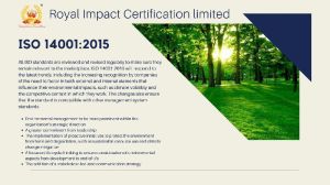 ISO 14001:2015 Certification