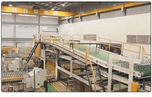 Corrugated paper making machine