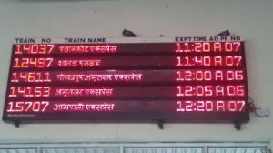 Led Railway Sign Boards