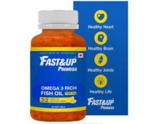 Fast&Up Promega - 60 Softgels, Omega 3 - Chocolate Flavour