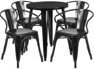 restaurant 4 chairs 1 table set