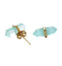 BLUE CHALCEDONY STONE EARRINGS