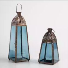 Metal Glass Lantern