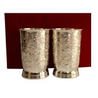 Ornate German Silver Glass Set