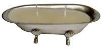 White Metal T-Lite In Tub Shape