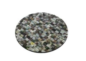 Black Mother of Pearl Table Mat