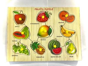 Kids Wooden Fruit Tray Puzzle