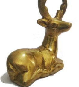 Brass Deer Statue