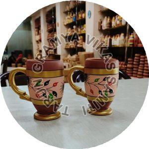 Terracotta Printed Coffee Mug
