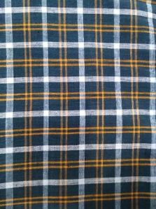 Handloom Cotton Check Fabric