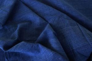 Indigo Handwoven Cotton Fabric