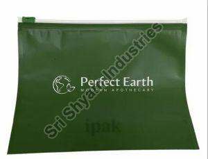 Green Printed Slider Zip Lock Bags
