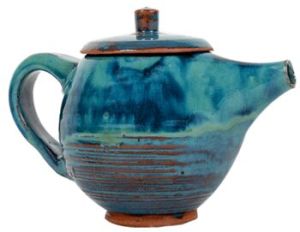 Andrettas Blue Mexican Teapot