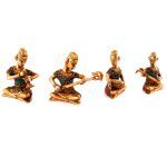 Beautifully Craved Brass Musicians Showpiece