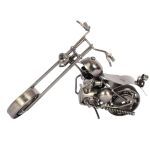 Handmade Motorcycle Sculpture