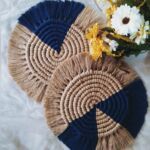 Handwoven Macram Round Coasters