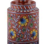 Multicolor Blue Pottery Jar