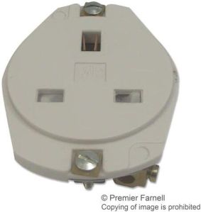 Circular Panel Mount Socket Outlet