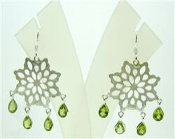 PERIDOT FACET EARRINGS