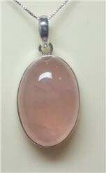 ROSE QUARTZ CABOCHON PENDANT