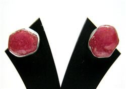 RUBY ROUGH EARRINGS