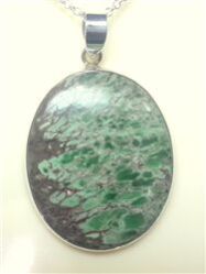 VARISCITE CABOCHON PENDANT