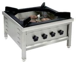 THREE BURNER BULK COOKING RANGE