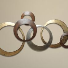 Brass India Metallic wall decor ring