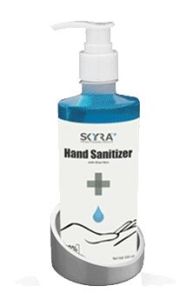 SKYRA+ SANITIZER BOTTLE WITH COASTER