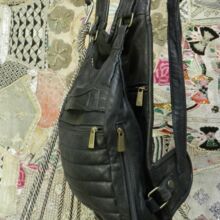 Real soft leather Rucksack handmade vintage bag