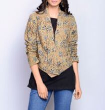 Cotton Kalamkari Front Open Jacket