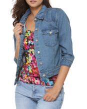 Women Heart Denim Jacket