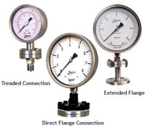 Denvar make Diaphragm Sealed Pressure Gauges