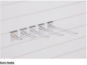 Slat Wall Euro Hooks