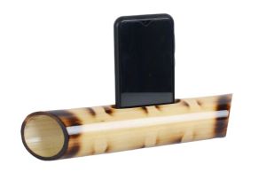 Bamboo mobile amplifier & pen stand